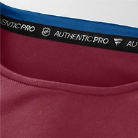Men's Fanatics Burgundy Colorado Avalanche Authentic Pro Rink Tech Long Sleeve T-Shirt