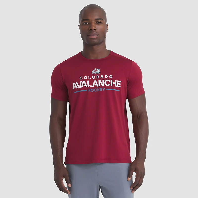 Men's Fanatics Burgundy Colorado Avalanche Authentic Pro Rink Tech T-Shirt