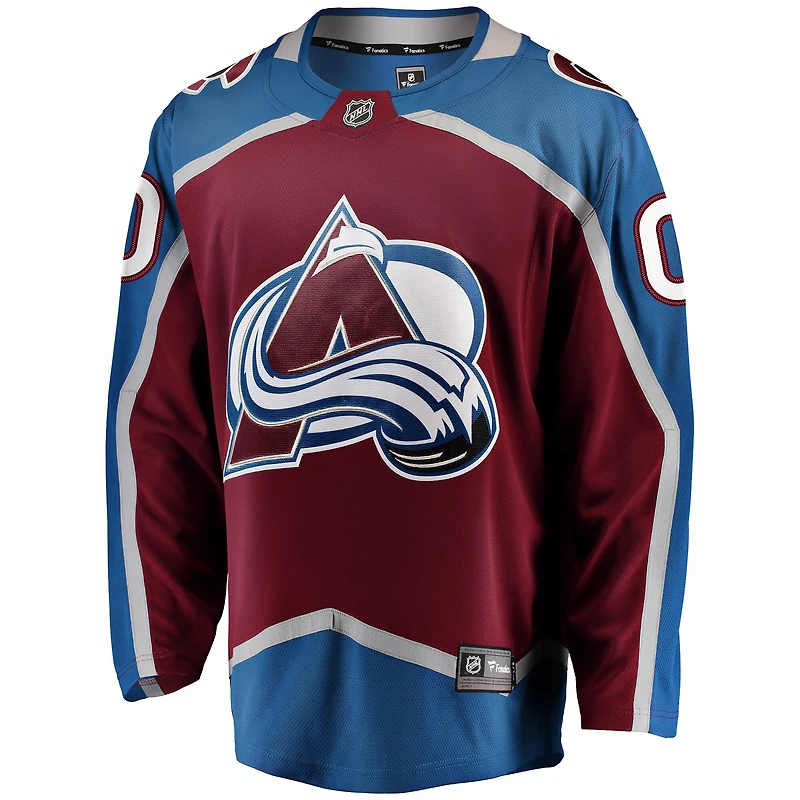 Men's Fanatics Burgundy Colorado Avalanche Breakaway - Custom Jersey