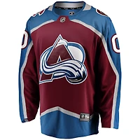 Men's Fanatics Burgundy Colorado Avalanche Breakaway - Custom Jersey