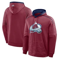 Men's Fanatics Burgundy Colorado Avalanche Goaltender Defender Pullover Hoodie
