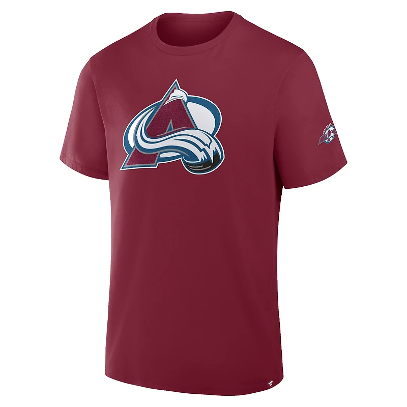 Men's Fanatics Burgundy Colorado Avalanche Hat Trick Legacy T-Shirt