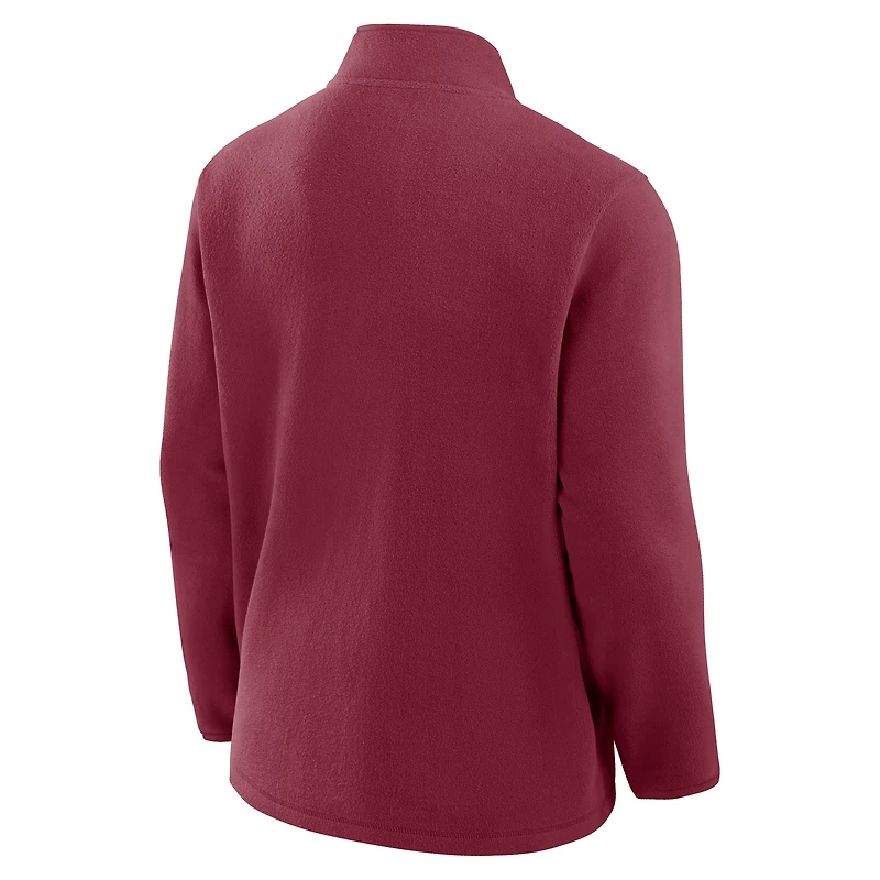 Men's Fanatics Burgundy Colorado Avalanche Home Ice Fleece Full-Zip Jacket