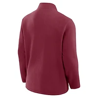 Men's Fanatics Burgundy Colorado Avalanche Home Ice Fleece Full-Zip Jacket