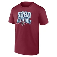 Men's Fanatics Burgundy Colorado Avalanche Local T-Shirt