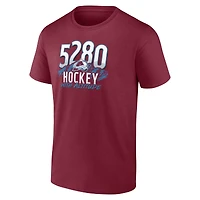 Men's Fanatics Burgundy Colorado Avalanche Local T-Shirt