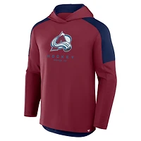 Men's Fanatics Burgundy Colorado Avalanche Meta Game Transitional Pullover Hoodie
