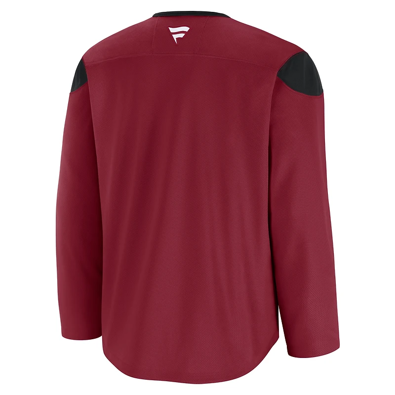 Men's Fanatics Burgundy Colorado Avalanche Practice Jersey