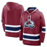 Men's Fanatics Burgundy Colorado Avalanche Prime Time Fleece Hoodie