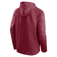 Men's Fanatics Burgundy Colorado Avalanche Shade Defender Raglan Pullover Hoodie