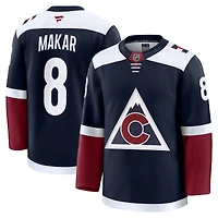 Maillot Fanatics Cale Makar bleu marine pour homme, modèle alternatif premium, Colorado Avalanche