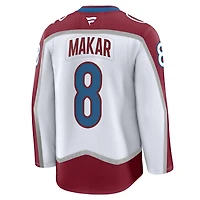 Maillot extérieur Premium Fanatics Cale Makar pour homme, blanc, Colorado Avalanche