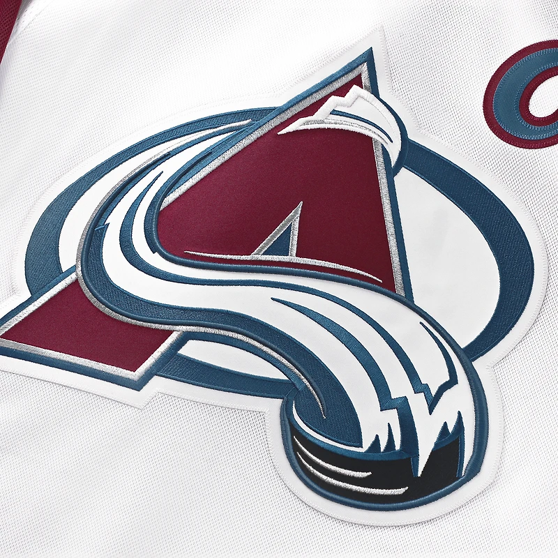Maillot extérieur Premium Fanatics Cale Makar pour homme, blanc, Colorado Avalanche