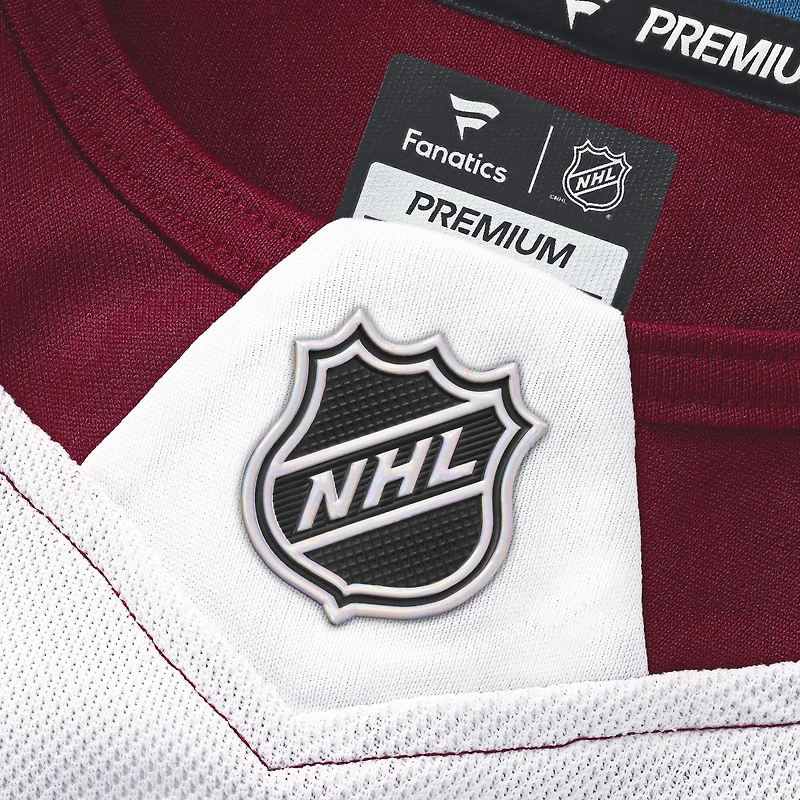 Maillot extérieur Premium Fanatics Cale Makar pour homme, blanc, Colorado Avalanche