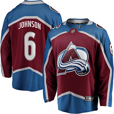 Men's Fanatics Erik Johnson Burgundy Colorado Avalanche Home Breakaway Jersey