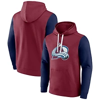 Men's Fanatics  Garnet Colorado Avalanche Team Pullover Hoodie