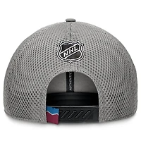 Men's Fanatics Gray Colorado Avalanche Authentic Pro Home Ice Trucker Adjustable Hat
