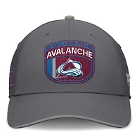 Men's Fanatics Gray Colorado Avalanche Home Ice Flex Hat