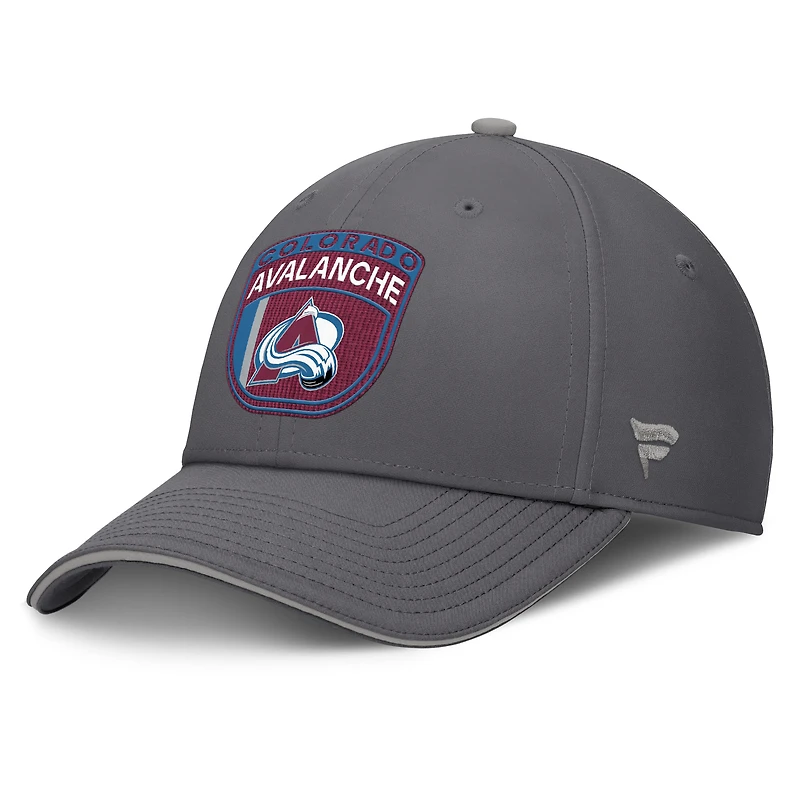 Men's Fanatics Gray Colorado Avalanche Home Ice Flex Hat