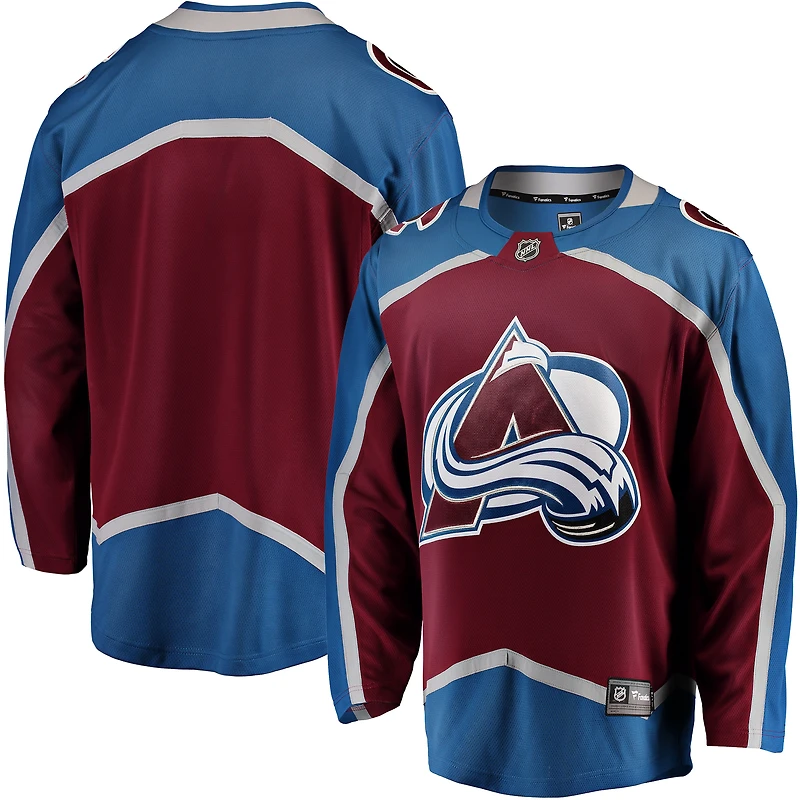 Maillot Fanatics Maroon Colorado Avalanche Breakaway Domicile pour hommes