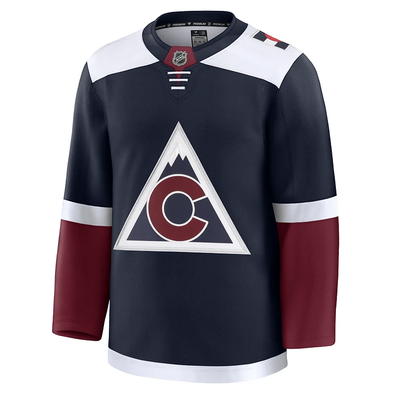 Maillot Fanatics bleu marine Colorado Avalanche Alternate Premium pour homme