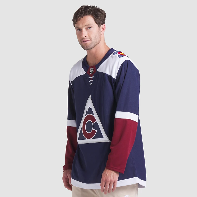Maillot Fanatics bleu marine Colorado Avalanche Alternate Premium pour homme