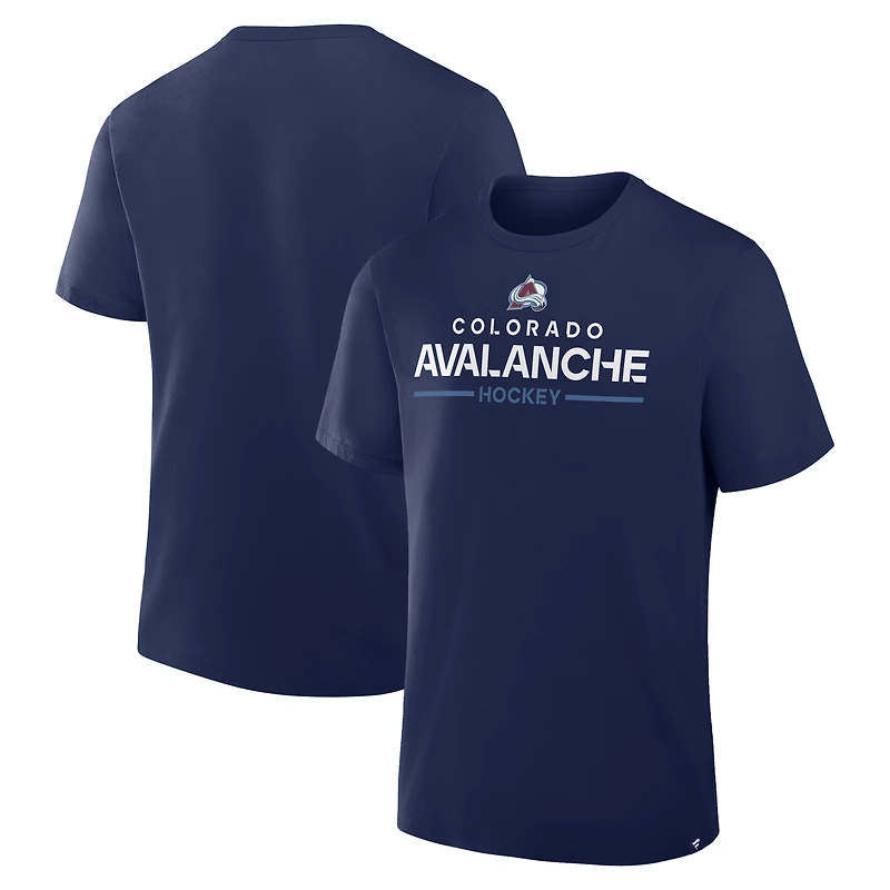Men's Fanatics Navy Colorado Avalanche Authentic Pro Primary T-Shirt