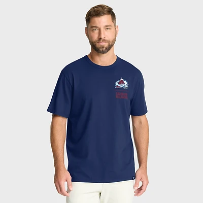Men's Fanatics Navy Colorado Avalanche Crash The Net Legacy T-Shirt