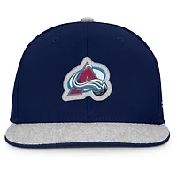 Casquette Snapback Loden Colorado Avalanche Fundamentals Fanatics pour hommes bleu marine