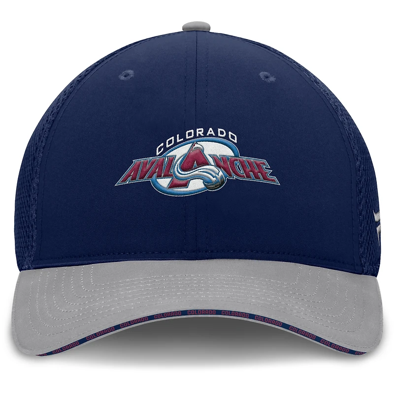 Casquette Fanatics pour homme, bleu marine, Colorado Avalanche Fundamentals Span Flex
