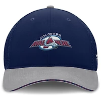Casquette Fanatics pour homme, bleu marine, Colorado Avalanche Fundamentals Span Flex