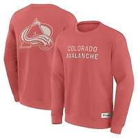 Men's Fanatics Red Colorado Avalanche Elements Future Ground Lettering Pullover Sweatshirt