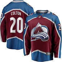 Men's Fanatics Ross Colton Maroon Colorado Avalanche Home Breakaway Jersey