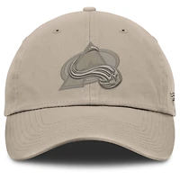 Casquette ajustable Fanatics Tan Colorado Avalanche Authentic Pro Road pour homme