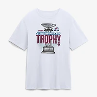 Men's Fanatics  White Colorado Avalanche 2026 Presidents' Trophy Winner T-Shirt
