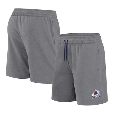 Men's Heather Gray Colorado Avalanche Arch Component Shorts