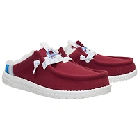 Chaussures décontractées à enfiler Hey Dude Red Colorado Avalanche Wally pour hommes
