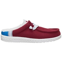 Chaussures décontractées à enfiler Hey Dude Red Colorado Avalanche Wally pour hommes