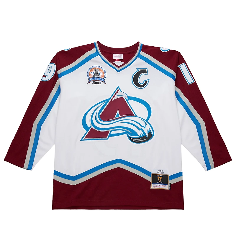 Men's Joe Sakic White Colorado Avalanche 2000-01 Power Play Jersey