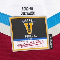 Men's Joe Sakic White Colorado Avalanche 2000-01 Power Play Jersey
