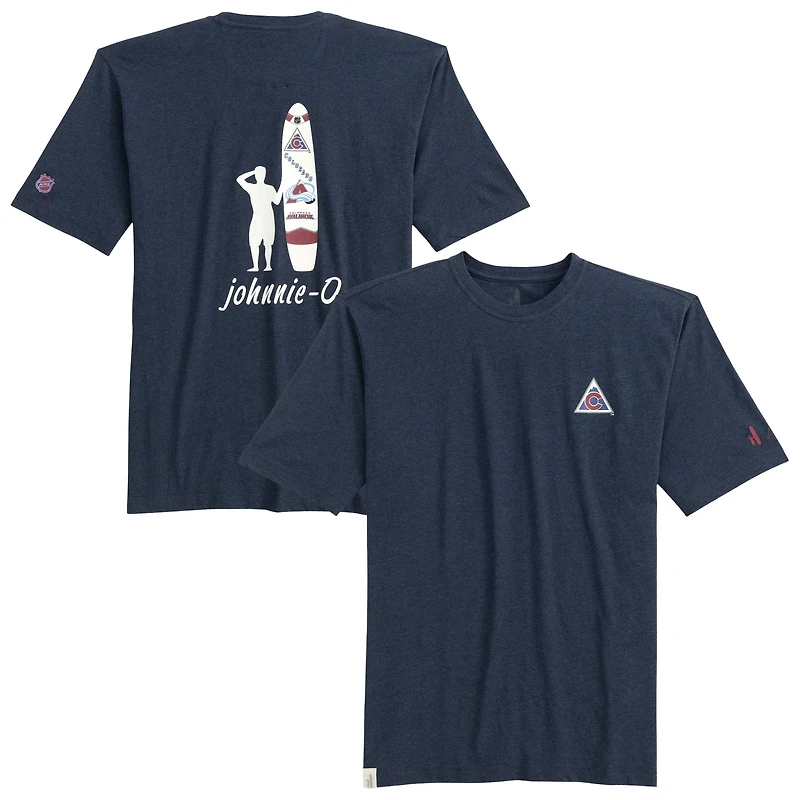 T-shirt Spencer chiné gris foncé Colorado Avalanche pour homme de Johnnie-O