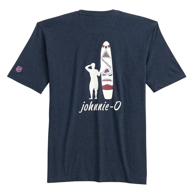 T-shirt Spencer chiné gris foncé Colorado Avalanche pour homme de Johnnie-O