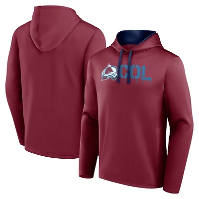 Men's Logo Athletic Burgundy Colorado Avalanche Head Start Pullover Hoodie