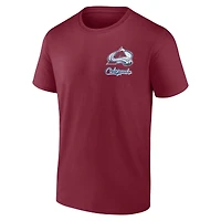 Men's Logo Athletic Burgundy Colorado Avalanche Never Over T-Shirt