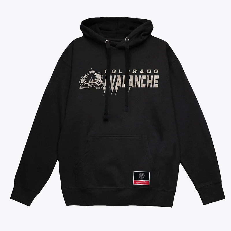Sweat à capuche Mitchell & Ness pour homme, motif camouflage True Timber, Colorado Avalanche, noir