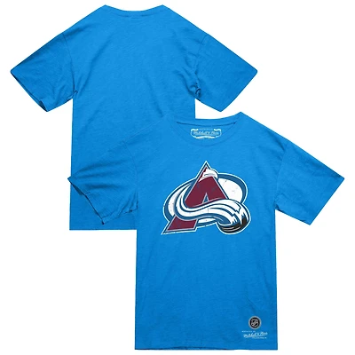 Men's Mitchell & Ness Blue Colorado Avalanche Heritage T-Shirt
