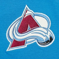 Men's Mitchell & Ness  Blue Colorado Avalanche Thermal Henley Long Sleeve T-Shirt