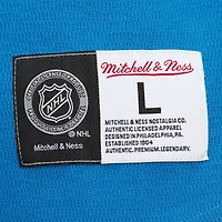 Men's Mitchell & Ness  Blue Colorado Avalanche Thermal Henley Long Sleeve T-Shirt
