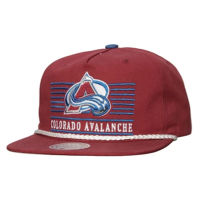 Casquette snapback Mitchell & Ness Colorado Avalanche Ascend pour homme, bordeaux