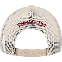 Men's Mitchell & Ness Cream Colorado Avalanche Foam Front Trucker Adjustable Hat